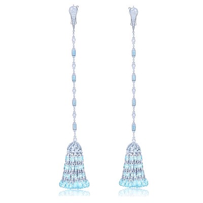 Earrings Tassel BAGUETTE KoJewelry 5039