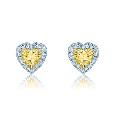 Gold 18K studs Hearts KOJEWELRY G5300