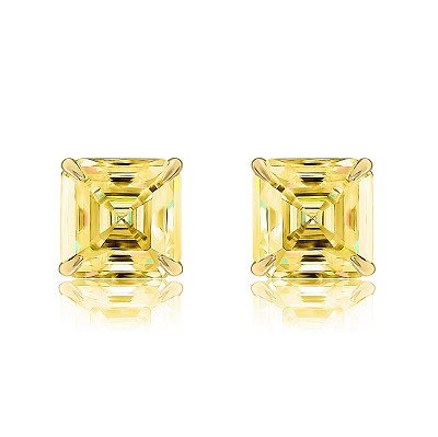 Studs Asscher silver 925 KOJEWELRY 50303