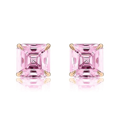 Studs Asscher silver 925 KOJEWELRY 50304