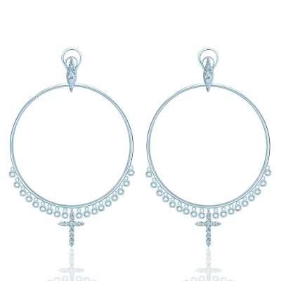 Earrings-Hoops Cross KOJEWELRY 61900