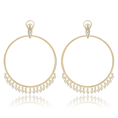 Earrings-Hoops silver 925 KOJEWELRY 11110Y