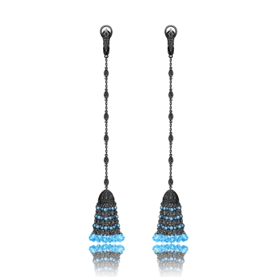 Earrings TASSEL Luxury silver 925 KOJEWELRY 41831B