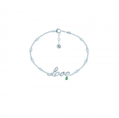 Anklet  Love  silver 925  KOJEWELRY 20600