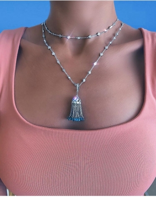 Necklace Tassel silver 925  KOJEWELRY 610027