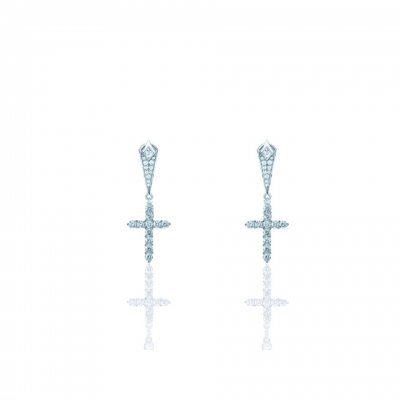 Earrings CROSS silver 925 KOJEWELRY 64100