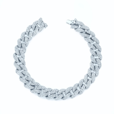 Braclete Pave links 10 mm silver 925 KOJEWELRY  21300