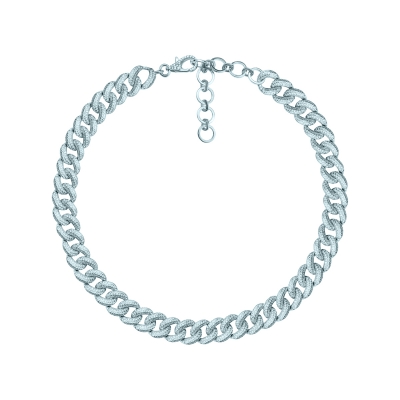 Necklace  PAVE CHAINS 10mm silver 925 KOJEWELRY 21500