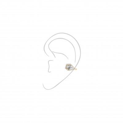 Ear-Cuffs Moi et Toi Pentagon silver KOJEWELRY  70310Y