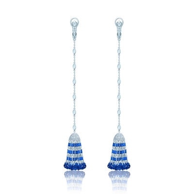 Earrings Luxury Tassel silver 925 KOJEWELRY  610229