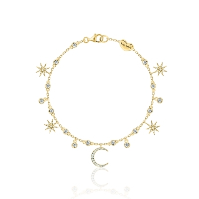 Bracelet Star & Moon silver 925 KOJEWELRY 610308