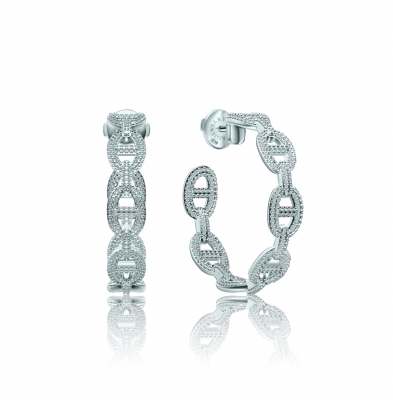 Earrings MYSTERY LINKS silver 925 KOJEWELRY 610507