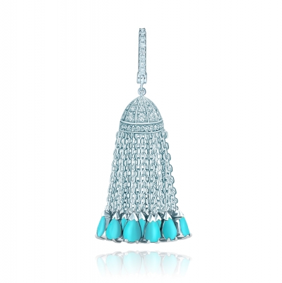 Pendant with tassel OCEAN DREAM silver 925 KOJEWELRY 610497