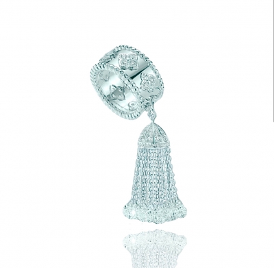 HYDRANGEA 2.0 tassel ring. KOJEWELRY 610554