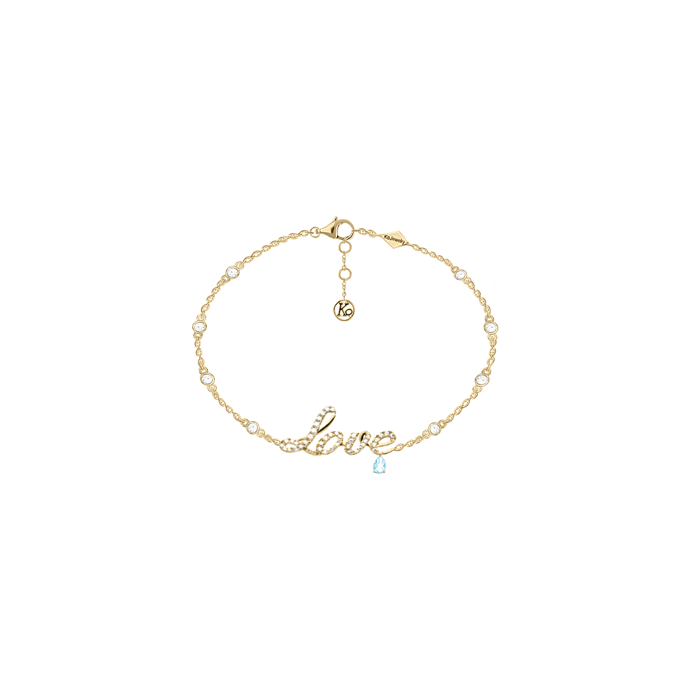 Bracelet  Love  silver 925  KOJEWELRY 20410Y