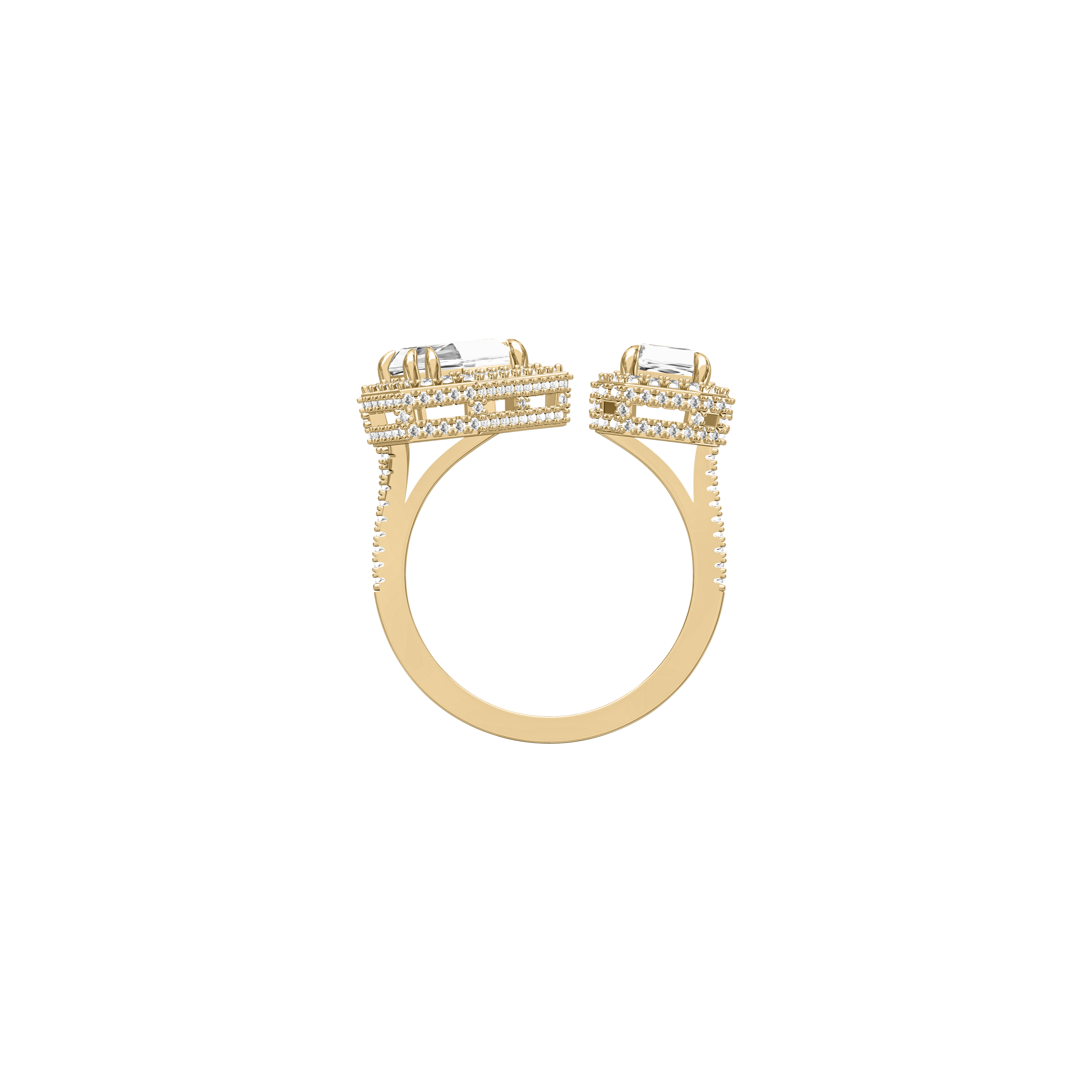 Ring Moi et Toi, silver 925, CZ. KOJEWELRY  610104